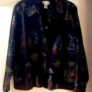 Drapers & Damon Vintage Embroidered Blazer